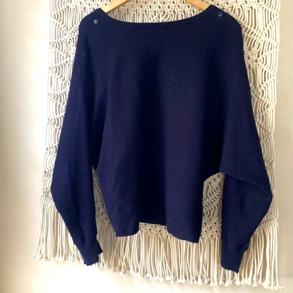 5 FOR $25 Catherine Malandrino Embellished Button Sleeve V-neck Sweater - Picture 3 of 7